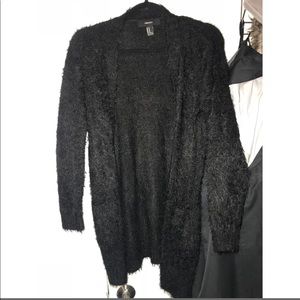 Soft & fuzzy black cardigan